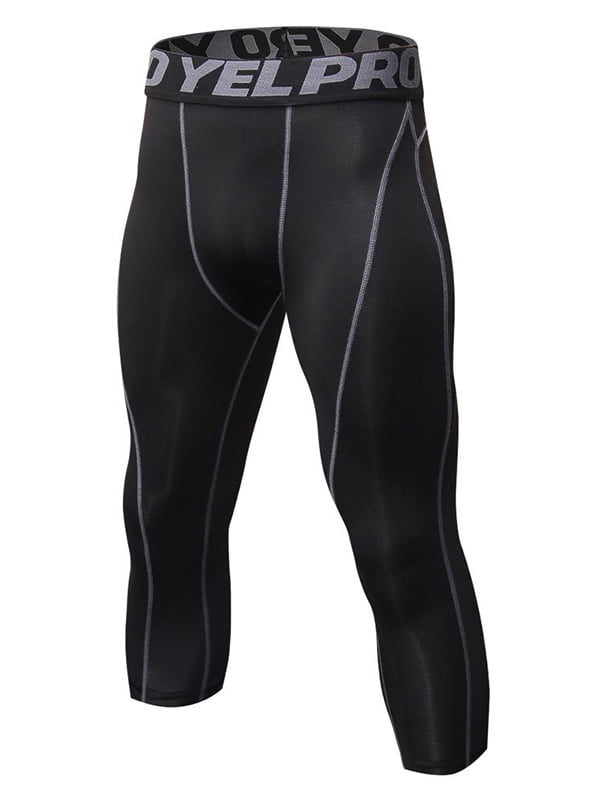 iiniim Men's Compression Pants Athletic Leggings Baselayer Workout Running Tight Underwear Bottoms 