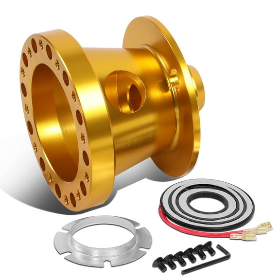 DNA Motoring For 84-04 Ford Mustang Ranger Thunderbird Gold Steering Wheel Hub Adapter Boss Kit