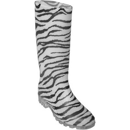 Brinley Co. - Women's Zebra Print Rain Boots