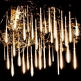 thumbnail image 4 of Guirnalda de luces LED impermeables para exteriores, 8 tubos de lluvia de meteoros, para árbol, Navidad, boda, fiesta, decoración de Navidad, 4 of 4
