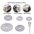 thumbnail image 2 of 5 Pcs Lames de Scie Circulaire HSS, 8 Po Tige HSS Lames de Scie Circulaire 1 Disque de Coupe en Acier Haute Vitesse pour Perceuses 1 Pce 1/8 Po Tige, 2 of 9