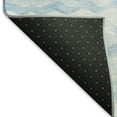 thumbnail image 3 of Addison Rugs Mayfield Washable Coastal Ribbons Blue Rectangle Rug, 1'8" x 2'6", 3 of 5