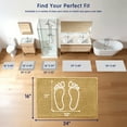 thumbnail image 2 of Subrtex Chenille Bathroom Rugs, Extra Soft and Non Slip Bath Mats, Thick Rubber Backing Washable Shower Rugs & Home Decor Accessories (Beige,16"*24"), 2 of 6