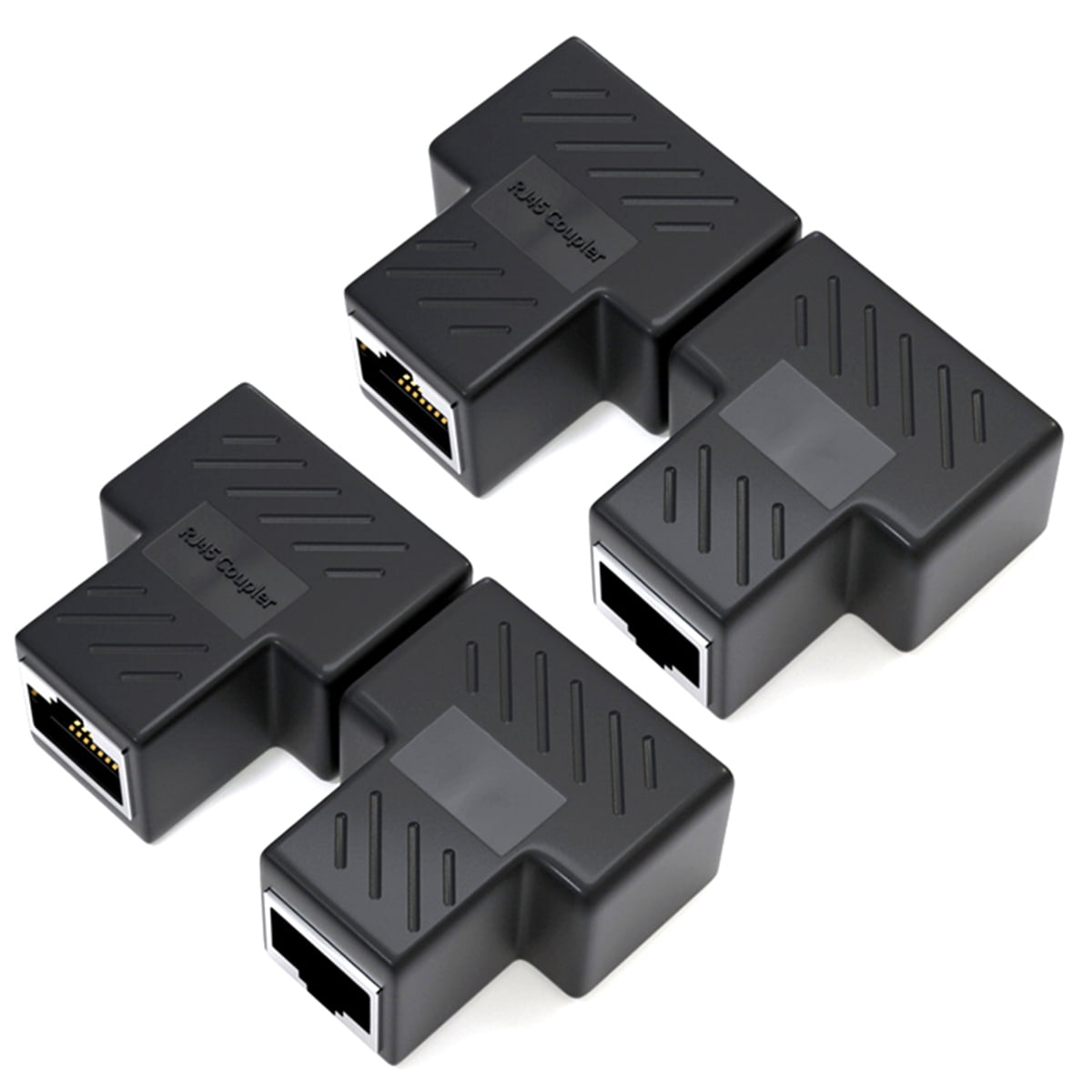 4PCS RJ45 Splitter Connector 1 To 2 Splitter Adapter for