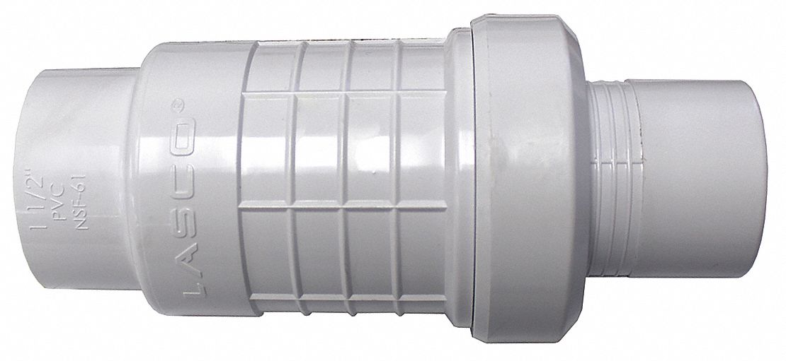 Lasco Repair Coupling, 1 1/2 in, Socket,White CUF015