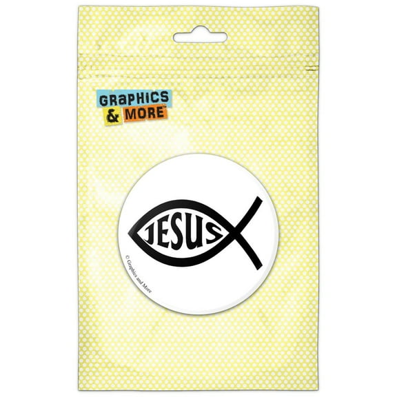 Ichthus Fish Christian Jesus Refrigerator Button Magnet