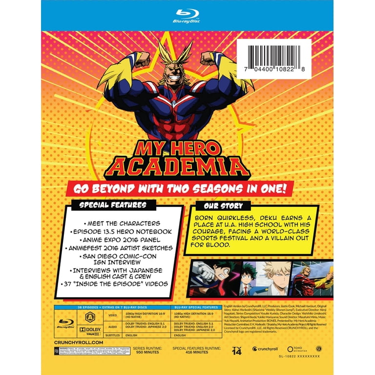 My Hero Academia: Season 1 and 2 (Blu-ray Crunchyroll) - Walmart.com