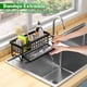 thumbnail image 3 of Estante de desagüe para paños de cocina, negro, acero inoxidable, 3 of 8