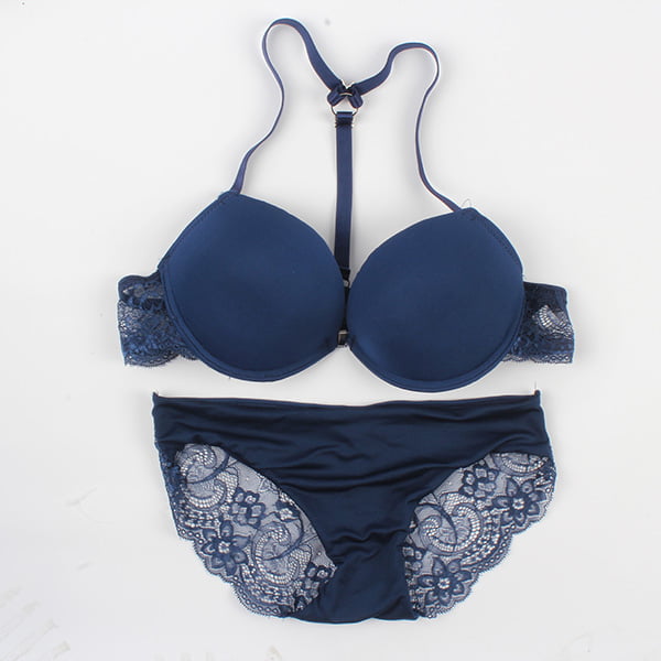 Sexy Bras for Women Womens Front Closure Underwire Push Up Bra Set