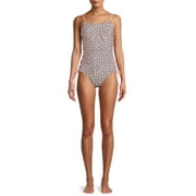 No Boundaries Juniors' and Junior’s Plus Lace-Up One-Piece Swimsuit