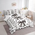 thumbnail image 2 of Erosebridal Girls Cartoon Ribbon Bow Bedding Comforter Set 7-Piece,Black Love Heart King Bedding Sets for Kids Teens,Microfiber Bedroom Decor, 2 of 6