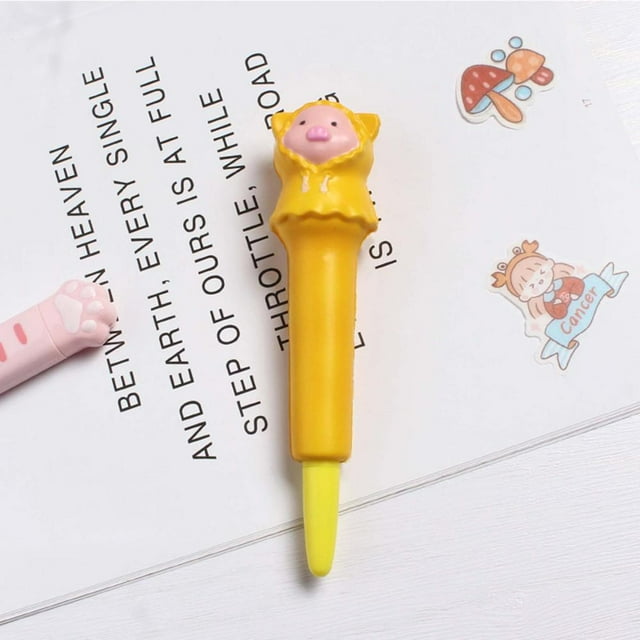 Feltree Soft Decompression Student Calligraphy Pen with Exchangeable Elastic Pen