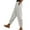 White, variant on Womens Wide Leg Harem Pants Elastic Waisted Baggy Palazzo Pants Summer Casual Loose Lounge Pants Beach Boho Yoga Trousers with Pockets