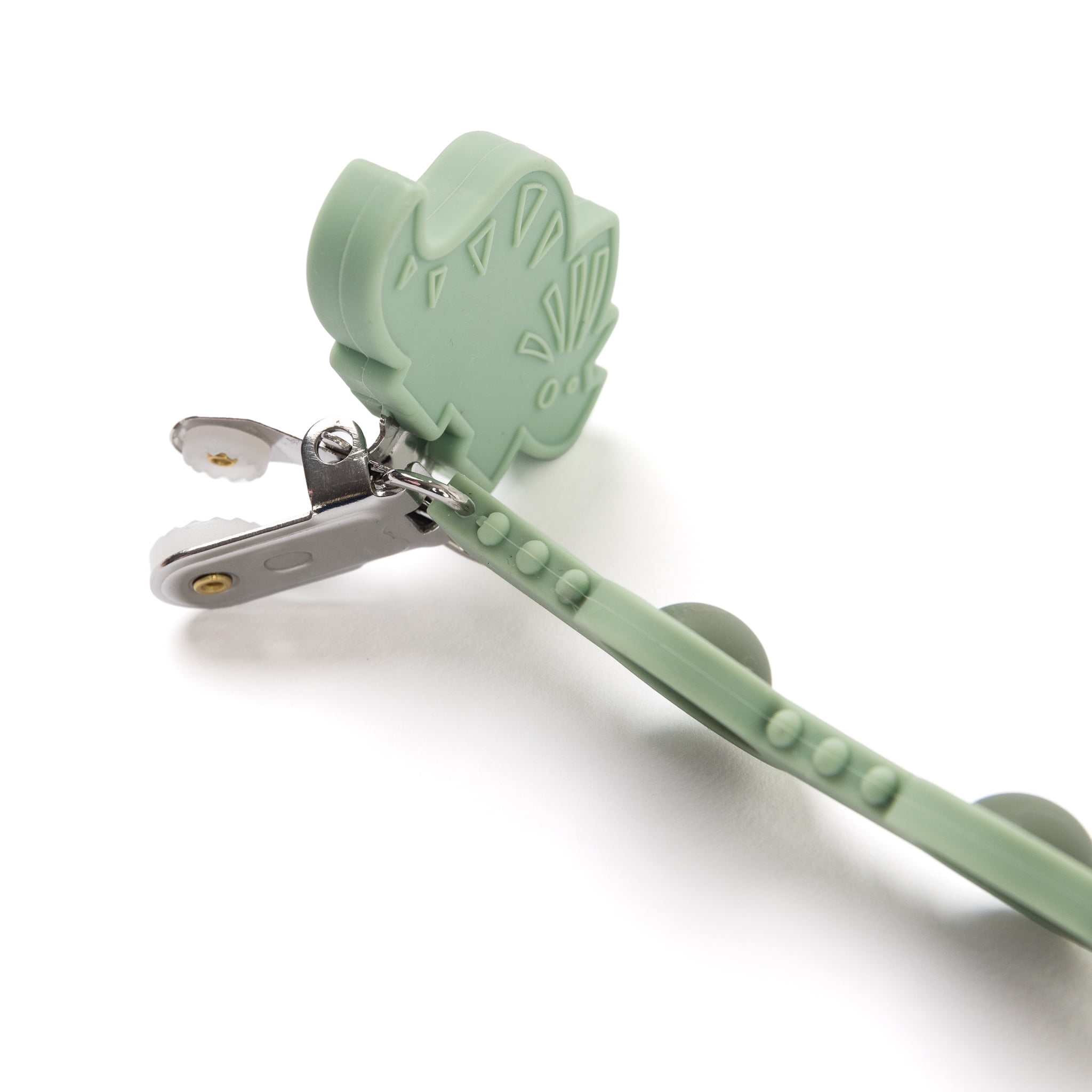 Dino Popper Pacifier Clip
