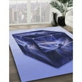 thumbnail image 3 of Ahgly Company Machine Washable Indoor Rectangle Transitional Jeans Blue Area Rugs, 5' x 7', 3 of 7