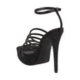 thumbnail image 3 of Zapatilla Mujer Miracol Vestir Tacones Fiesta negro 25, 3 of 4
