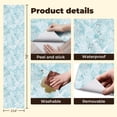 thumbnail image 5 of Peel and Stick Wallpaper 23.6in x 9.8ft Delicate Coral Seashell Starfish Soft Blue marine life Contact Paper Vinyl Waterproof Self Adhesive Wall Paper for Bedroom Shelf Cabinet Renter Friendly, 5 of 8