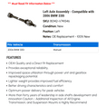 thumbnail image 2 of Left Axle Assembly - Compatible with 2006 BMW 330i, 2 of 2