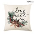 thumbnail image 1 of Funda de almohada navideña para sala de estar, decoración del hogar, cojín de sofá, funda de almohada de Noel Natal, 45cm, 1 of 4
