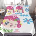 thumbnail image 1 of HAHDAXIA Tea Time Bedding Solid Comforter Set for All Seasons 3 Pieces(1 Comforter+2 Pillowcases) Soft Microfiber Bedding Set Twin(86"x70"), 1 of 7