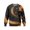 Yellow, variant on UDAUDU Mens Crewneck Shirts Long Sleeve Causal Maple Leaf Graphic Sweatshirt Loose Fit Workout Athletic Tops Red XL