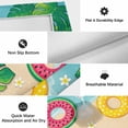 thumbnail image 6 of Summer Swimming Rings Outdoor Rug for Patio/Deck/Porch, Non-Slip Large Area Rug 3 x 5 Ft, Floral Plumeria Beach Seaside Indoor Outdoor Rugs Washable Area Rugs, Reversible Camping Rug Carpet Runner, 6 of 8
