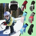 thumbnail image 4 of sovlvnd 6-11Years Winter Gloves for Kids Boys Girls Snow Windproof Mittens Outdoor Sports Skiing on Clearance, 4 of 4
