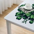 thumbnail image 4 of nygtbtfer Green Three-Leaf Clover Round Tablecloth  Table Cloth Polyester Tablecloth Table Cover for Kitchen Outdoor Party Picnic, 4 of 7