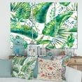 thumbnail image 2 of Designart ' Ancient Pattern Of Banana Leaves ' Lake House Canvas Wall Art Print, 2 of 3