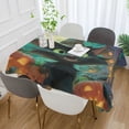 thumbnail image 3 of DEIARA Black Cat Square Tablecloth 60×60in Polyester Fabric Tablecloth Washable Dust Resistant Wrinkle Resistant, 3 of 9