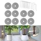thumbnail image 1 of 10x Protectores para macetas, fundas protectoras para plantas, alfombrilla protectora para flores, red recortable, disco de protección para macetas,, 1 of 8