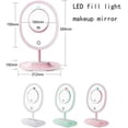 thumbnail image 4 of Miroir de Maquillage, Miroirs de Vanité, Lumière Miroir de Vanité USB Chargeant LED Remplir la Lumière Miroir Rond Écran Tactile Luminosité Réglable Détachable 5 Fois Loupe Iluant la Batterie au Lithium, 4 of 8