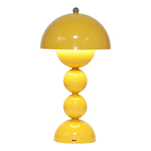Mushroom-Shaped Night Light Lamp For Bedroom Living Room Dorm Room Decor With 3-Color Adjustable LED Lighting And Metal-PC Construction