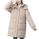 thumbnail image 1 of Chaqueta de invierno de algodón para mujer, con capucha, manga larga, informal, con bolsillos laterales y capucha., 1 of 7
