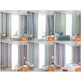 thumbnail image 3 of Star Curtains Stars Blackout Curtains for Girls Bedroom Living Room Colorful Double Layer Star Window Curtains, 1 Panel (53"W x 95"L，Gray), 3 of 8