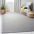 thumbnail image 2 of SAFAVIEH Natural Fiber Cinaed Bordered Area Rug, Light Grey/Grey, 6' x 9', 2 of 10