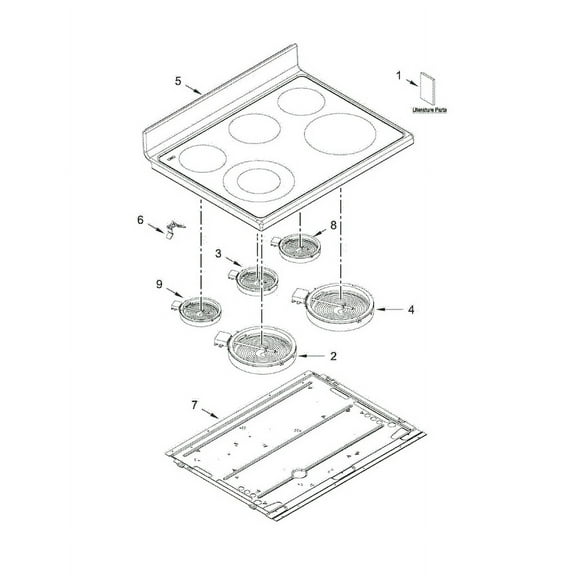 Whirlpool WPW10535150 Element Surf - OEM Part