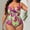 Purple, variant on HOMBOM Womens Bathing Suit High Cut Swimwear Green One Piece Plus Size Swimsuit for Women Tummy Control
