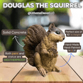 thumbnail image 5 of 10" Solid Concrete Squirrel Holding a nut Statue, Weather proof Squirrels outdoor statues, life-size Garden Statues, Outdoor lawn Decor, 5 of 9