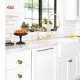 thumbnail image 5 of Goo-Ki 10'' Hole Center Antique Brass Kitchen Cabinet Pulls, Vintage Drawer Handles Closet Classic Retro Kitchen Hardware for Bedroom,6 Pack, 5 of 6