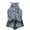 Blue, variant on Womens Halter Tops Back Bow Tie Sleeveless Blouse Casual Loose Fit Bohemian Print Keyhole Back Camisole for Daily Wear Red XL