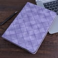 thumbnail image 4 of Decase for iPad Pro 11 Inch Case 2024 5th Gen(M4) Cover with Pencil Holder/Pockets,Auto Wake/Sleep,Folio Stand Embossed PU Leather Smart Wallet Shell for iPad Pro 11 2024 (5th Gen) A2836 A2837,Purple, 4 of 10