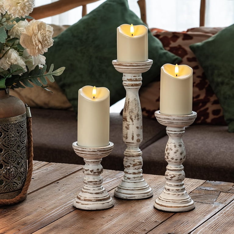 Homemory Flameless Candles Waterproof Outdoor LED Set of 3 photo 8