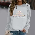 thumbnail image 3 of Fgnfyis Women's Crewneck Sweatshirts for Women with Canned Food Festival Print Casual Loose Fit for Women Light Gray S, 3 of 4