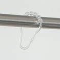 thumbnail image 2 of (2 pack) Mainstays Clear Easy Glide Rollerball Plastic Shower Curtain Rings, Set of 12, 2 of 6