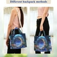 thumbnail image 4 of FORMRS Womens Corduroy Tote Bag Crossbody Shoulder Handbag with Pocket, Beautiful Floral Moon, 4 of 7