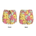 thumbnail image 6 of Uemuo Donut and Blue Pattern Women's Athletic Shorts High Waisted Running Shorts with Liner Pockets Gym Elastic Workout Shorts-Medium, 6 of 9