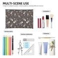 thumbnail image 5 of Fotbe Pirate Skulls Reusable Cosmetic Bag Makeup Bag for Women Large Travel Cosmetic Pouch Girls' Make Up Organizer, 5 of 8