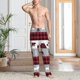 thumbnail image 2 of Balery Buffalo Plaid Forest Pantalones de pijama para hombre, pijama ultraligero, pantalón de descanso-Medium, 2 of 6