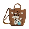 thumbnail image 1 of Bolso de crochet para teléfono para mujer, elegante cartera de almacenamiento, monedero para citas, viajes y vacaciones Perro color café, 1 of 8